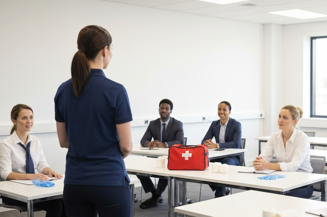 First Aid at Work (FAW) training course card — 1705 Consultancy