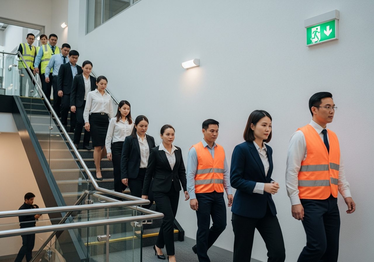 Emergency evacuation procedures course card — 1705 Consultancy