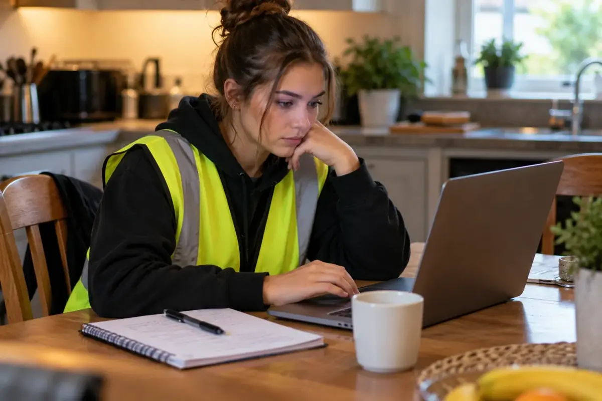 New steward studying online for the QNUK Level 2 Award in Understanding Stewarding